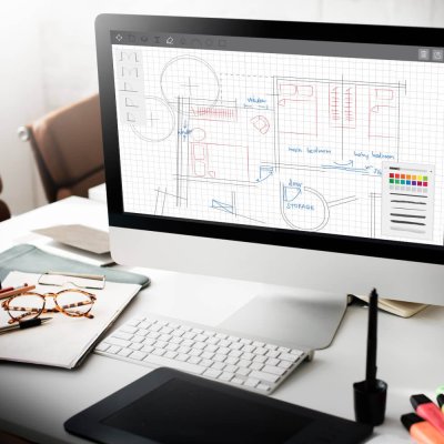 architecture-plan-blueprint-layout-work-concept